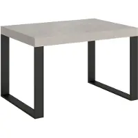Itamoby Ausziehtisch 120/380x90 cm Tecno Kaschmir anthrazit Beine