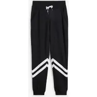 Bonprix "Sweathose mit Streifen" aus Baumwolle und Polyester, Loose Fit, mit Elastik-Bündchen