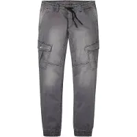 Bonprix Jogg Pants "Regular Fit Jeans-Jogger mit Komfortbund, Straight" Regular Fit, mit Komfortbund und Kordel