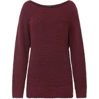 Bonprix Strickpullover strukturierte Strickqualität, mit U-Boot-Ausschnitt und weitem Langarm