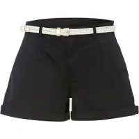 Bonprix Shorts aus Baumwolle und Elasthan, Regular Fit, mit umgeschlagenem Saum