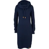 Bonprix Strickkleid "Strickkleid mit Schalkragen" für vielseitige Anlässe, aus Polyacryl, schmale Passform