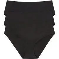 Bonprix Panty , Damen, Gr. 36/38 (S), 3 Stk., schwarz (3x schwarz), Obermaterial: 84% Polyamid, 16% Elasthan, Unterhosen Panty, nahtlose Verarbeitung, unsichtbar unter der Kleidung