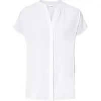 Bonprix Kurzarmbluse Oversize Passform, mit V-Ausschnitt, mit Umlegekragen