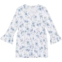 Bonprix Longtunika eleganter Look, Regular Fit, 3/4-Ärmel, mit Alloverprint