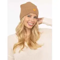 Zwillingsherz Beanie "Beanie with Heart-Patch" Rippstrick, mit breitem Umschlag, wärmend
