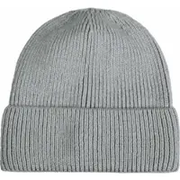 Capelli New York Beanie , Damen, grau (light grau), Strick, Materialmix, unifarben, Mützen Beanie, Rippstrick, Wollanteil, wärmend