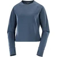 Salomon - Women's Sntial Lightwarm Crew Neck - Fleecepullover Gr M blau