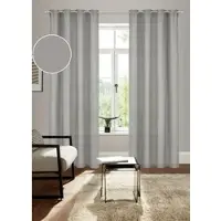 Bruno Banani Vorhang "Lagan, 2er- Set, blickdicht, Polyester" Gr. 5, grau, B:140cm H:265cm, Polyester, Polyester, Gardinen, Vorhang, 2-er Set, gewebt, Microfaser, versch. Größen, einfarbig, Bestseller