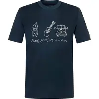 Super.natural - Van Life Bio Jersey Tee - Merinoshirt Gr XXL blau