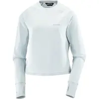 Salomon - Women's Sntial Lightwarm Crew Neck - Fleecepullover Gr M grau/weiß