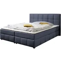 Home affaire Boxbett "Niemes inkl. Bettkasten und Topper, auch in Überlänge erhältlich", denim, blau, B:172cm L:230cm, Komplettbetten, Boxbett, Boxbett mit Bettkasten, inkl. Topper