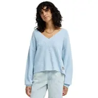 Billabong Sweatshirt "Cozy", Damen, Gr. XL, blau (misty blau), Obermaterial: 50% Microfaser, 33% Walkfrottier, 16% Nylon, 1% Elasthan., Pullover Sweatshirt