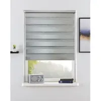 Bruno Banani Doppelrollo "LEVIN" Gr. 10, grau, B:100cm H:150cm, Polyester, Rollos, Doppelrollo, NEUHEIT, Topseller