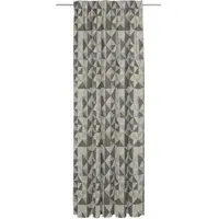 Adam Audio Vorhang ADAM "Bio Bel" Gr. 2, schwarz (schwarz, beige), B:142cm H:175cm, Jacquard, Baumwolle, Gardinen, Vorhang, aus 100% Bio-Baumwolle