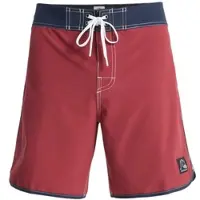 Quiksilver Boardshorts "Original Scallop 18", Herren, Gr. 34L, Normalgrößen, rot (burnt russet), Obermaterial: 92% Polyester, 8% Elasthan., Hosen Boardshorts
