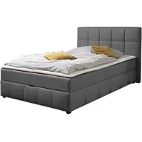 Home affaire Boxbett "Niemes inkl. Bettkasten und Topper, auch in Überlänge erhältlich", anthrazit, B:152cm L:210cm, Komplettbetten, Boxbett, Boxbett mit Bettkasten, inkl. Topper