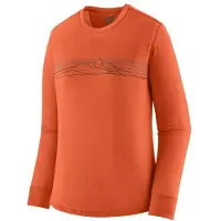 Patagonia - Women's L/S Cap Cool Merino Graphic Shirt - Merinoshirt Gr S rot