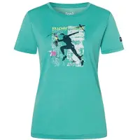 Super.natural - Women's Running Art Tee - Merinoshirt Gr M grün/ various