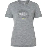 Super.natural - Women's Tent View Tee - Merinoshirt Gr S grau/ various