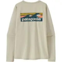 Patagonia - Women's L/S Cap Cool Daily Shirt Boardshort Logo - Funktionsshirt Gr XXL beige