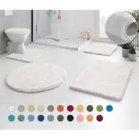 Kleine wolke Badematte "RELAX, Badvorleger, Badezimmer Teppich", weiß (polarweiß), H:30mm, Polyacryl, Badematten, Badematte, Badteppich, meliert, rechteckig, rund & als Set erhältlich