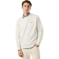 Pepe Jeans für Herren. PM5800013 Sweatshirt Macbeth Klein Logo Einfarbig off-white (M), Weiß, Lässig, Baumwolle
