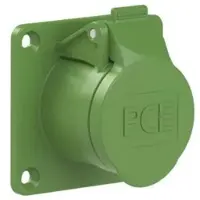Pce 383-2v CEE-Anbausteckdose gerade 70x70mm 16A 3p 24/42VAC 300Hz IP44/IP54 TWIST 3832v