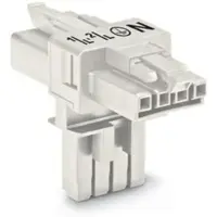 Wago 890-676 T-Verteiler,4-polig,Kod. A,weiß 890676 - 25 Stück