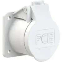 Pce 393-12f4v CEE-Anbausteckdose gerade 55x55mm 32A 3p 42VAC 50/60Hz IP44/IP54 TWIST 39312f4v