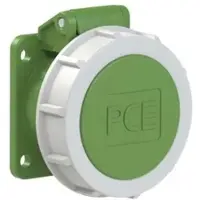 Pce 3832-3f9v CEE-Anbausteckdose gerade 54x60mm 16A 3p 24/42VAC 400Hz IP66/IP67 TWIST 38323f9v