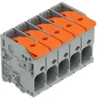 Wago 2606-1105/020-004 Leiterplattenklemme,Hebel,6 mm2,schwarz 26061105020004 - 45 Stück