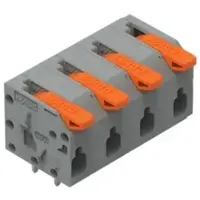 Wago 2601-1304 Leiterplattenklemme,Hebel,1,5 mm2,grau 26011304 - 70 Stück