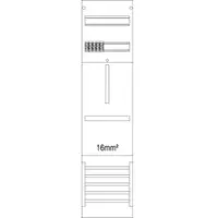 F-tronic 7120154 Zählerfeld 1-feldrig, H=1050mm, 1-3.HZ 16mm2, Z1B-16 Z1B16