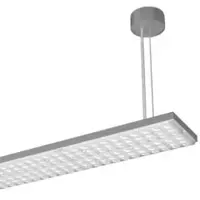 LTS 658771 LUZ Pendelleuchte 32W 830 4910LM Batwing silber Leistungsklasse 1 LUZ-PA23 105.830.BW silber LUZPA23105830BW