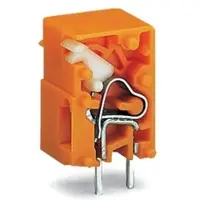 Wago 741-913 Anreihbare Leiterplattenklemme,Drücker,2,5 mm2,orange 741913 - 100 Stück