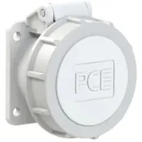 Pce 3822-10f9v CEE-Anbausteckdose gerade 54x60mm 16A 2p 24/42VDC IP66/IP67 TWIST 382210f9v