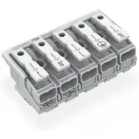 Wago 294-8095/5027-000 Leuchtenanschlussklemme,Drücker extern,für Linect,weiß 29480955027000 - 250 Stück