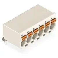 Wago 2092-2379/200-000/997-409 1-Leiter-THR-Federleiste, abgewinkelt,Drücker,Push-in CAGE CLAMP,lichtgrau 20922379200000997409 - 140 Stück