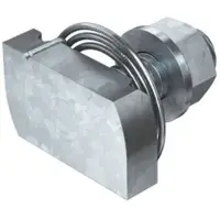 Obo Bettermann OBO 1148384 Hammerkopfschraube mit Feder für Profilschiene MS4121/4141 M10x30mm Stahl tauchfeuerverzinkt MS41HBF M10x30FT - 50 Stück