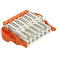 Wago 2721-1110/037-000 1-Leiter-Federleiste,Hebel,Push-in CAGE CLAMP,lichtgrau 27211110037000 - 50 Stück