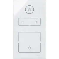 Kopp 854112010 HKi8-Glas-Sensor, 2-fach, für 1x Dimmer, 1x Schalter/Taster/Nebenstelle für Dimmer, Farbe: weiß