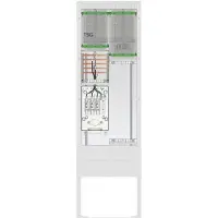 ABN SB205ZL1513 Straßenbeleuchtung Anschlusssäule 1 ZP,TSG,5pol Leerplatz 250x750, IP54 ZP-Abd,, HAK
