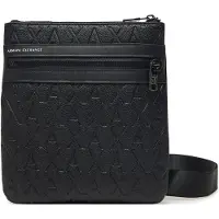 Armani Exchange Flache Umhängetasche Borsa, Schwarz One Size