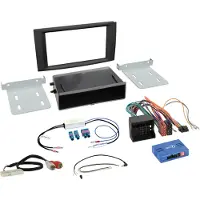 ACV 2-DIN-Set mit Ablagefach kompatibel mit VW T5 2003-2015/Touareg 2003-2010 SWC