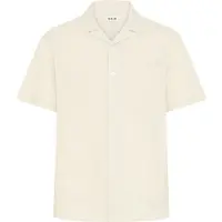 !Solid Kurzarmhemd SOLID "Kurzarmhemd SDAllan", Herren, Gr. XXL, N-Gr, beige (oatmeal), Obermaterial: 58% Leinen LI. 42% Viskose CV., Hemden Kurzarmhemd