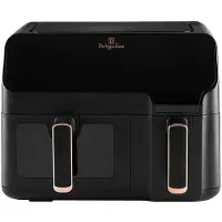 Berlinger Haus Heißluftfritteuse doppelt 5,5 + 3,5 l Black Rose Collection BH-9467