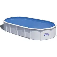 Gre Haiti Oval 730x375x132cm - Oberirdischer Stahlpool - mit unterirdischen Stäben