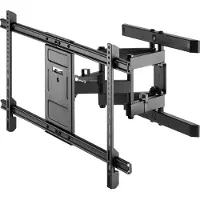 Goobay TV-Wandhalterung Pro FULLMOTION (XL), für Fernseher von 43" bis 100" (109-254 cm) , vollbeweglich (schwenkbar und neigbar) bis 60kg.