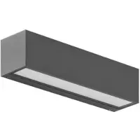 Brumberg 65253103 LED-Wandanbauleuchte 230 V AC, 50 Hz, 2 x 9 W, 3.000 K, graphit struktur, IP65